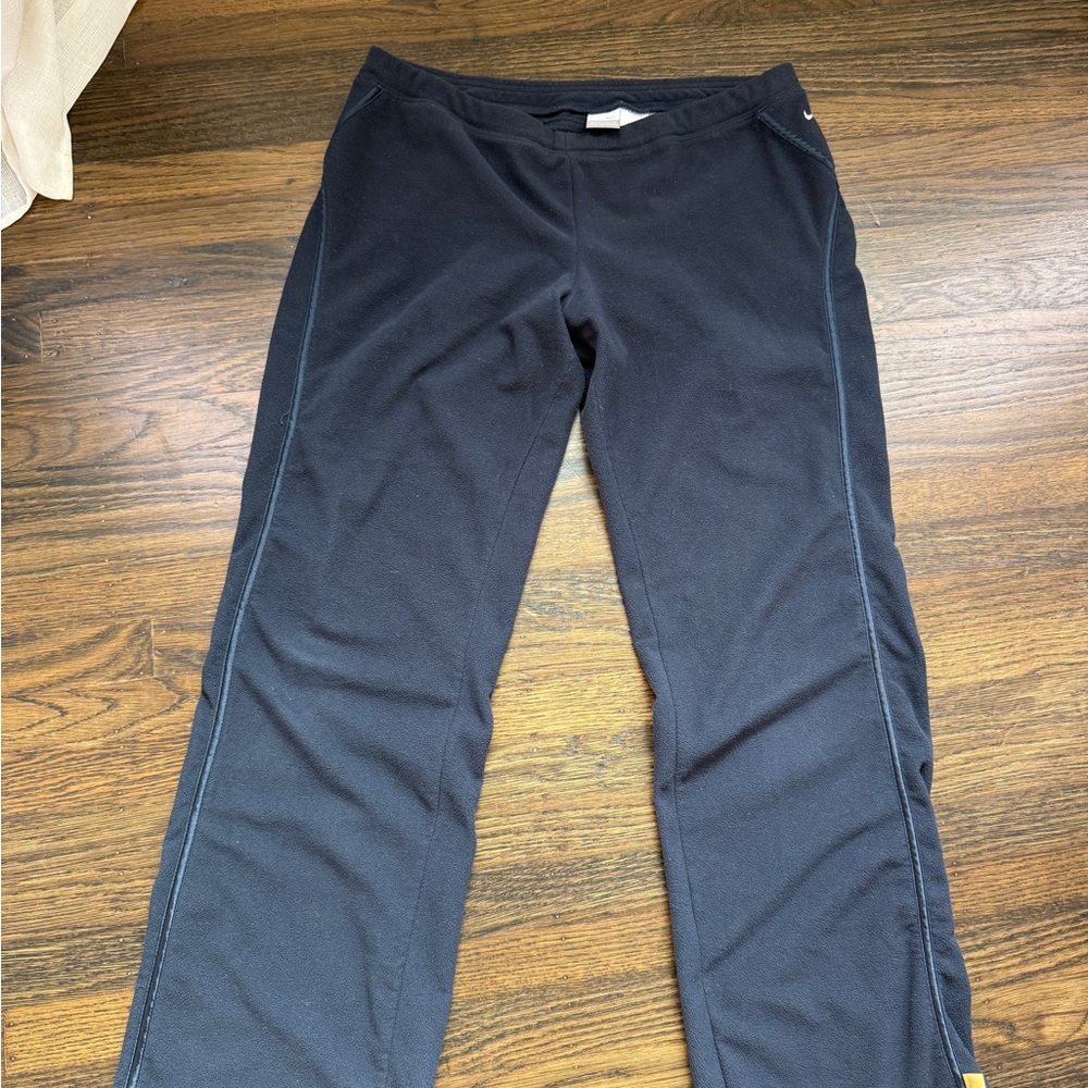 Vintage Y2K Nike Silver Tag Women Navy Blue Fleece Pants Size XL